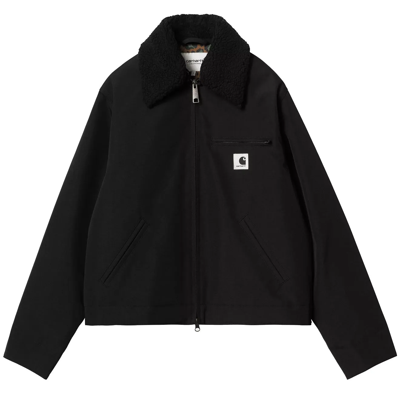 Carhartt WIP Womens Newkirk Jacket Black / Camo Leo Tamarind raincoats promo code