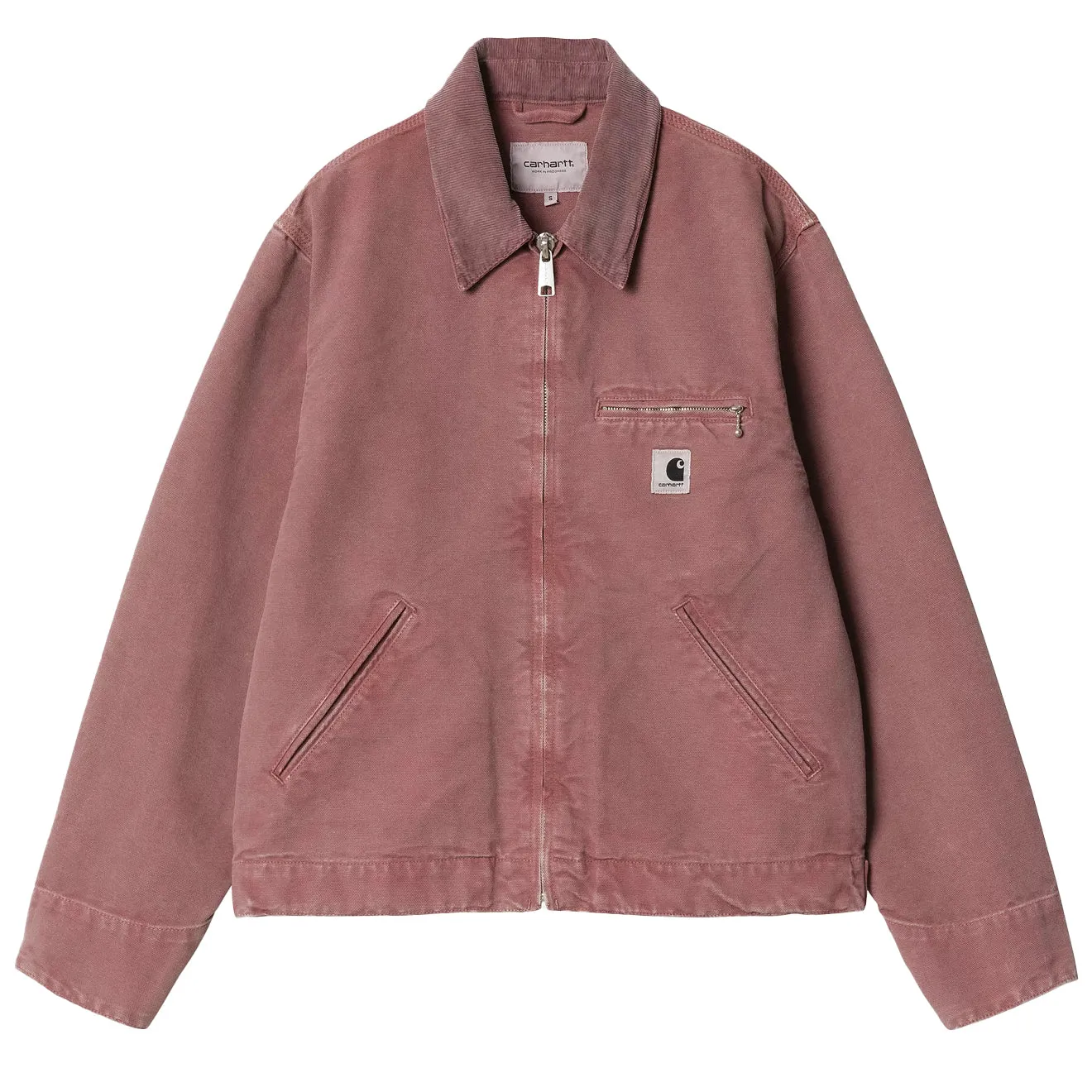 Carhartt WIP Womens OG Detroit Jacket Dusky Pink / Dusky Pink Stone Canvas raincoats promo code