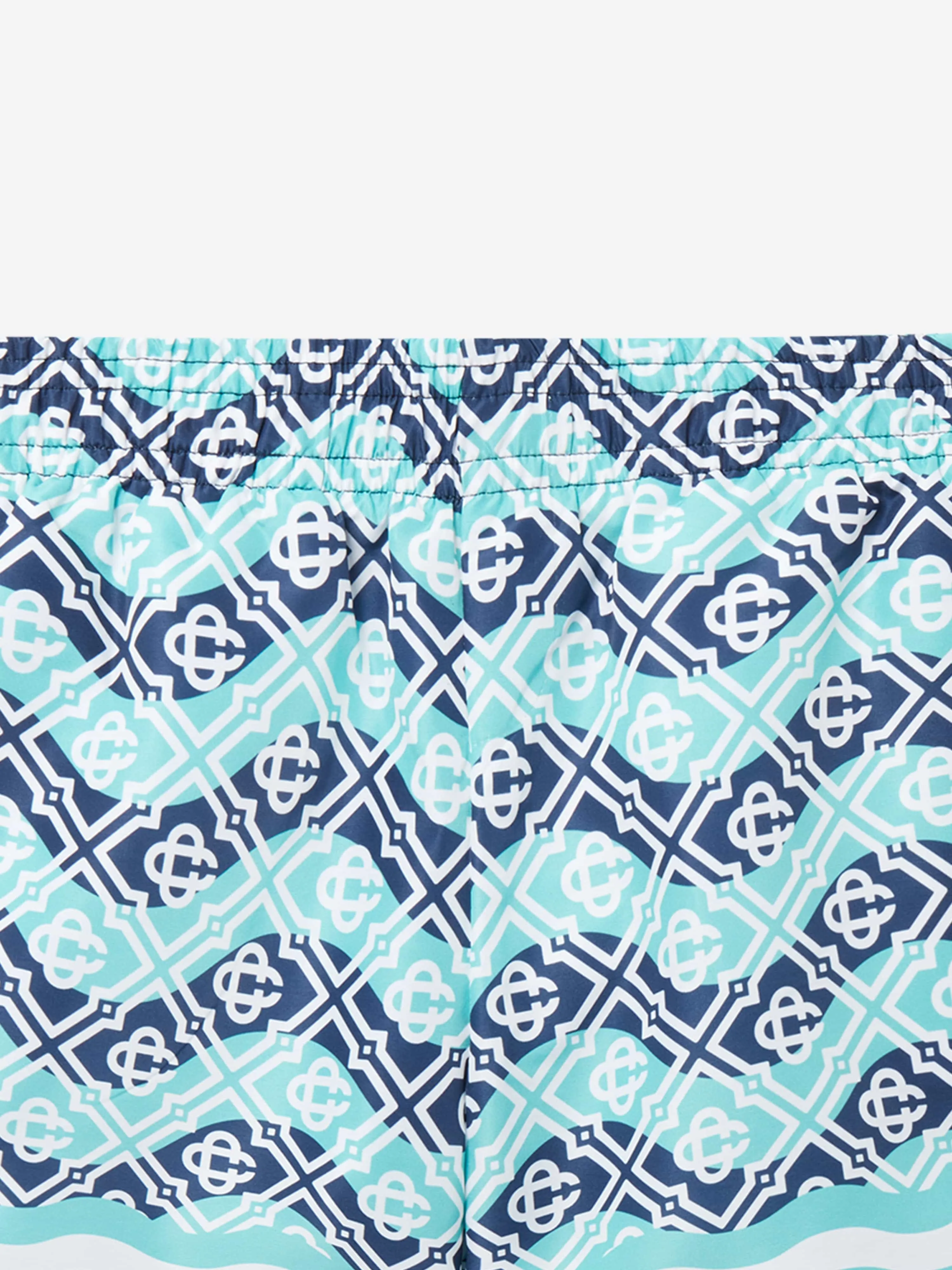 Casablanca Boys Monogram Badeshorts in Blau