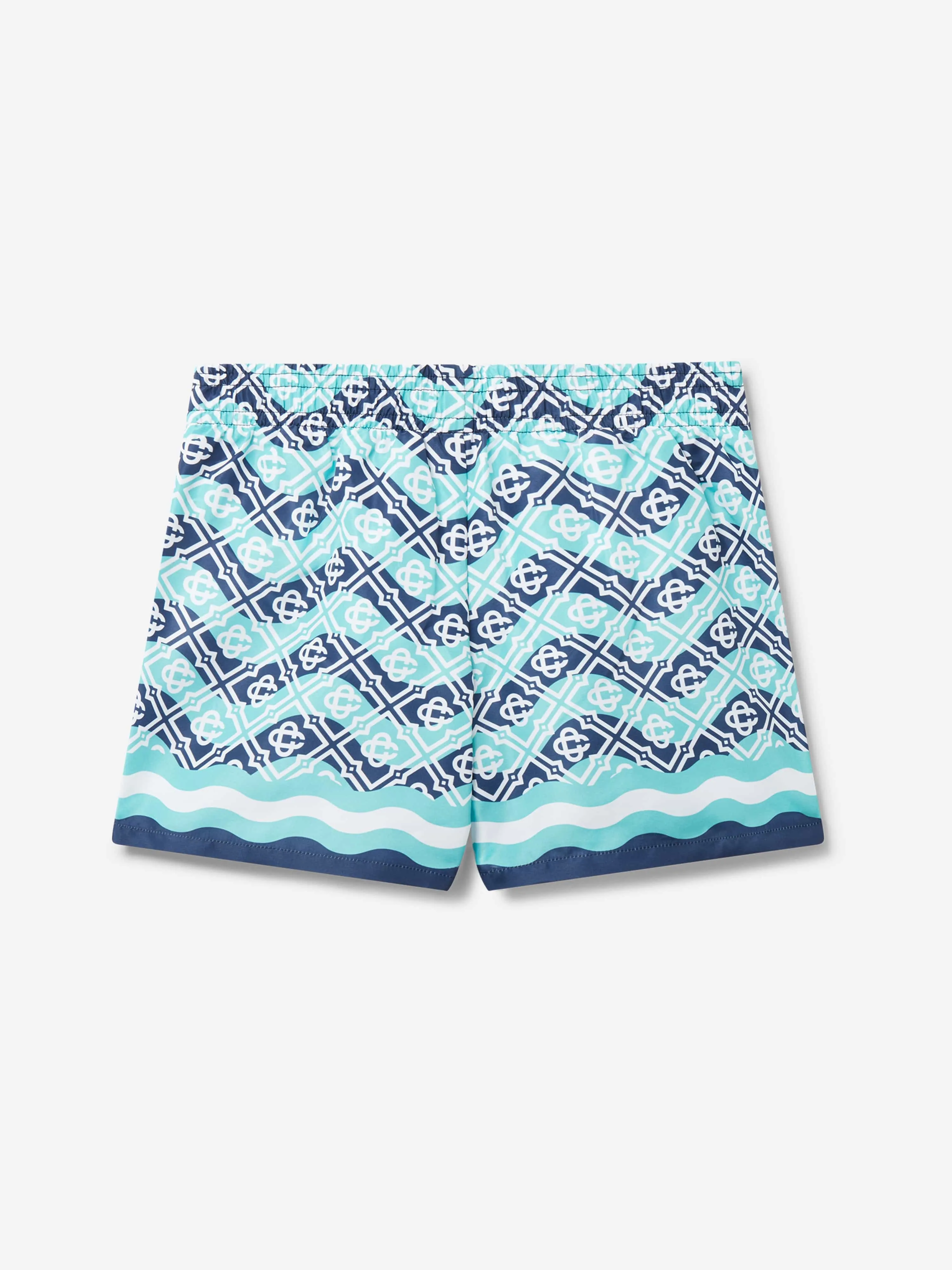 Casablanca Boys Monogram Badeshorts in Blau