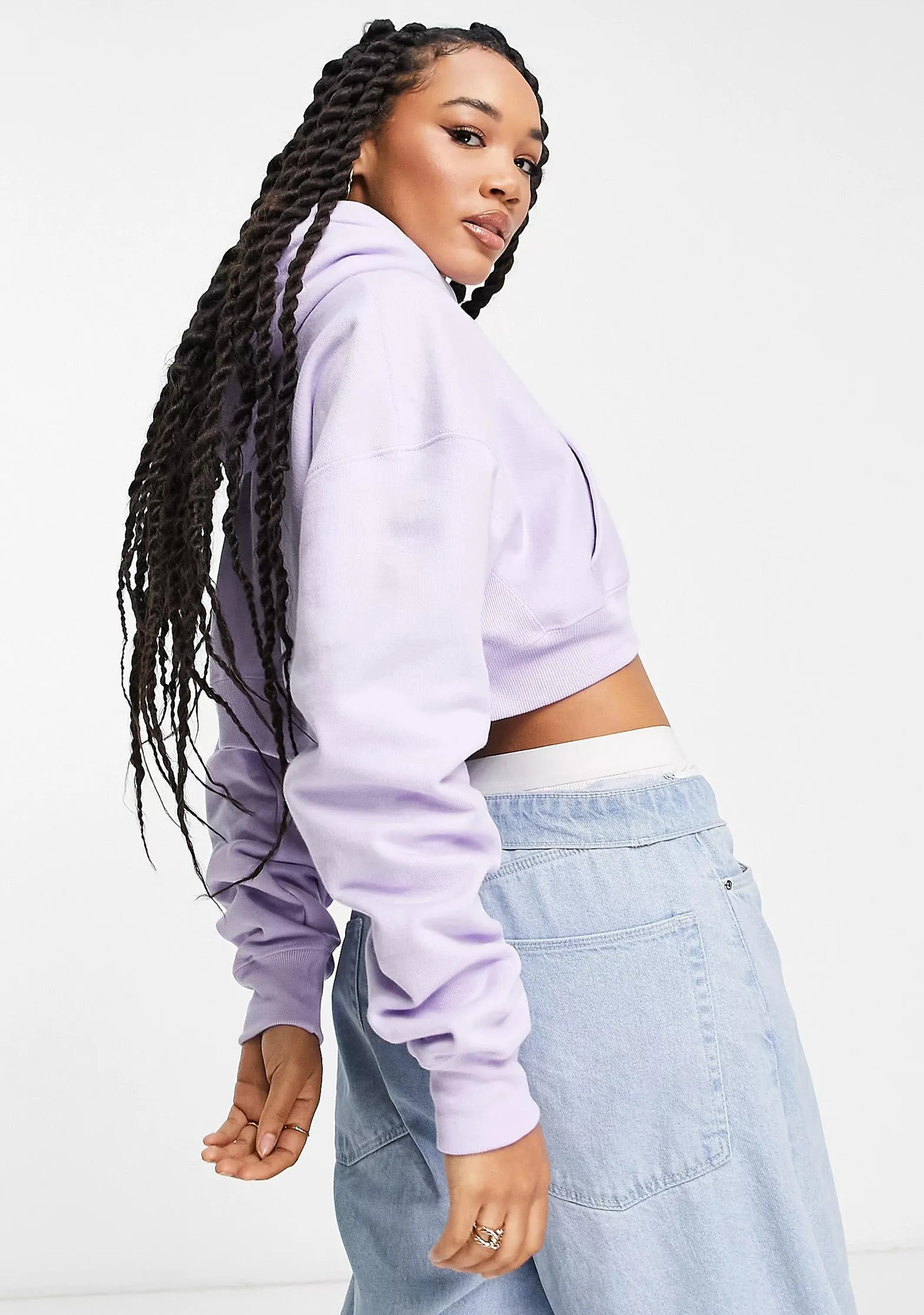 Champion Damen Reverse Weave Crop Hoodie <br> CRTXA1 IED