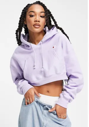 Champion Damen Reverse Weave Crop Hoodie <br> CRTXA1 IED