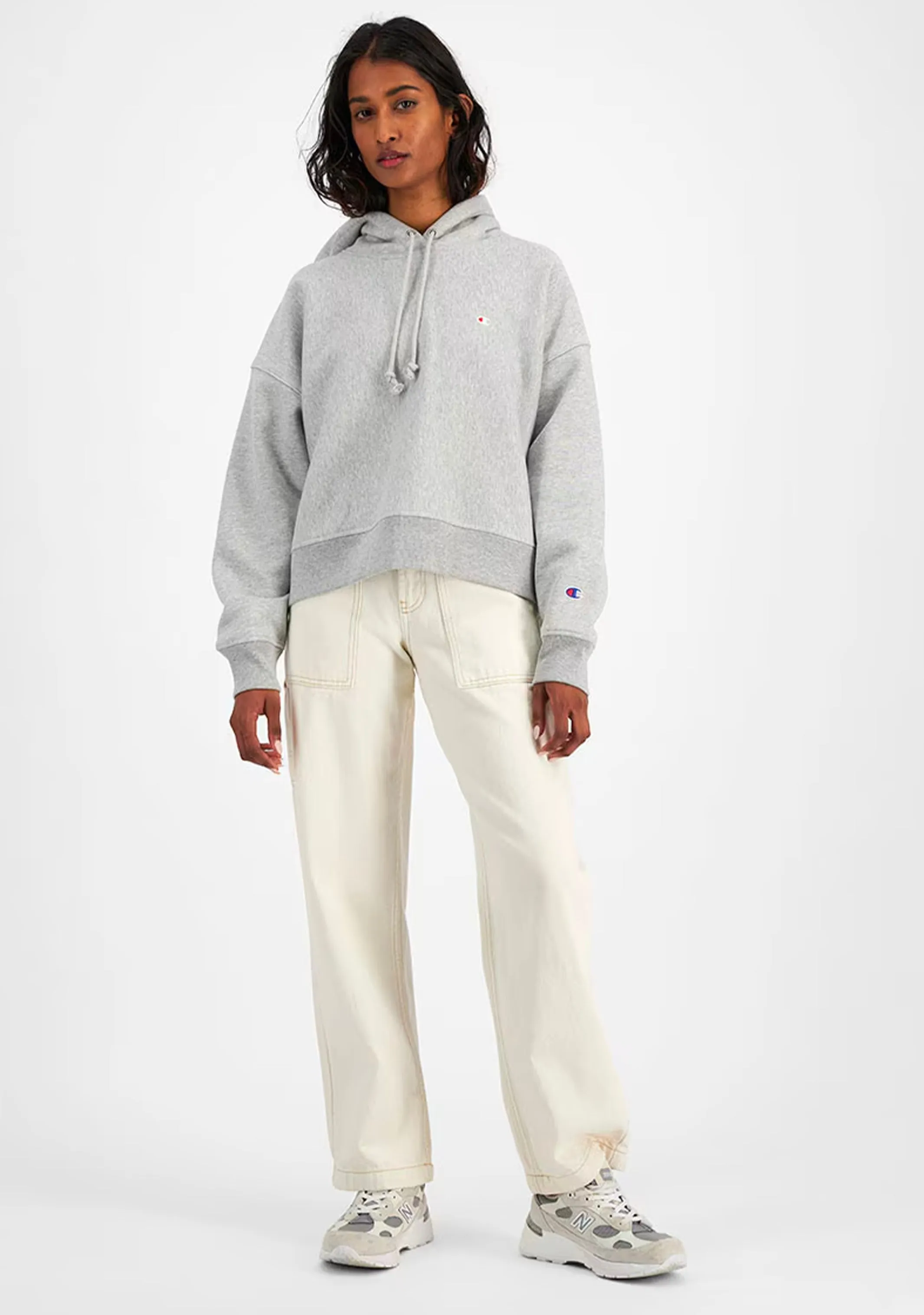 Champion Women's Reverse Weave Level up Hoodie Grau