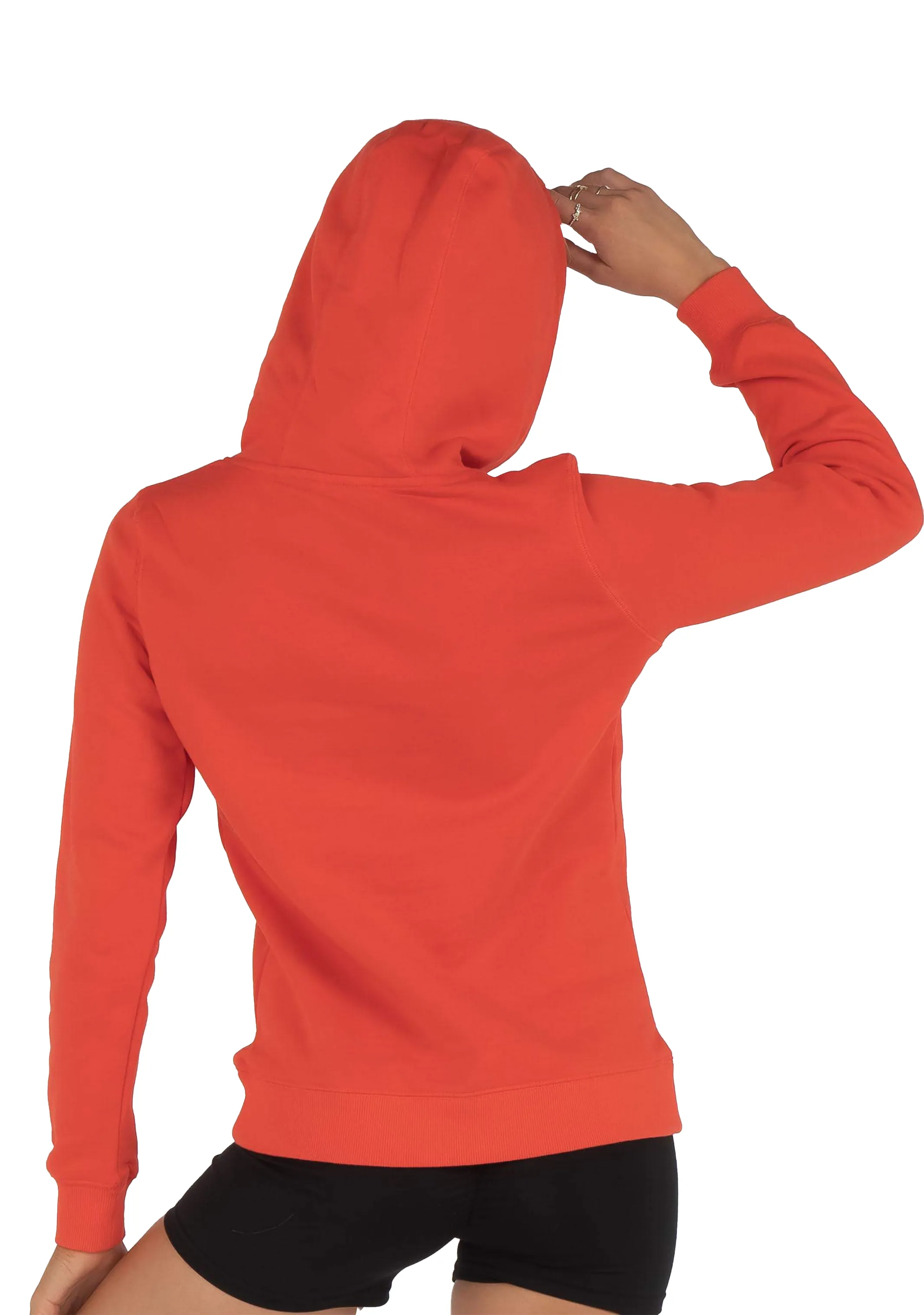 Champion Damen Script Hoodie Rot Sheeran