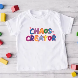 Chaos Creator Kids White T-shirt girls pajamas promo