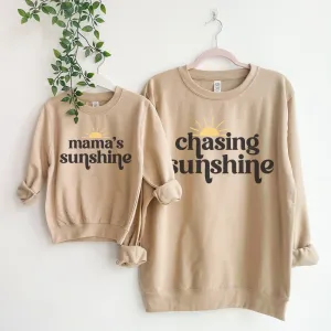 Chasing Sunshine & Mama's Sunshine Matching Sand Sweatshirts girls skirts clearance