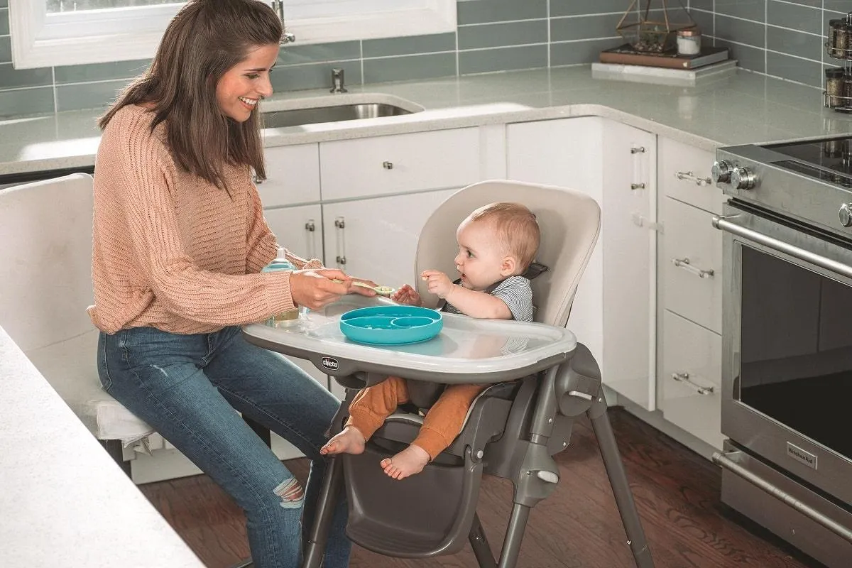 Chicco Polly® Platzsparender Klapp-Hochstuhl - Schwarz Babykids Chicco