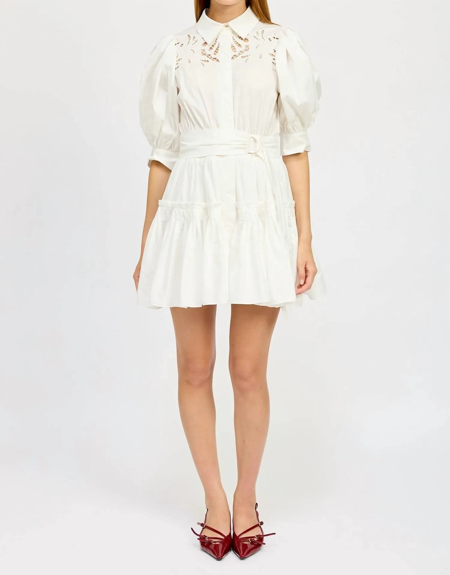 Chloe Mini Dress In White
