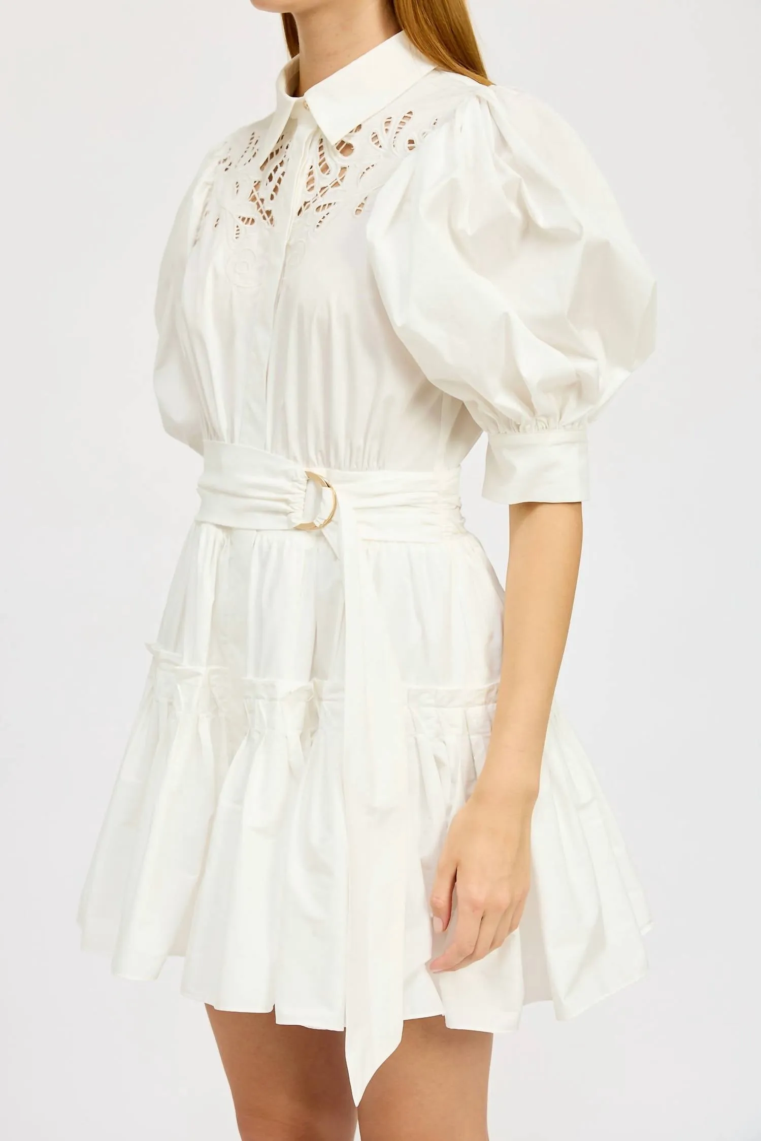 Chloe Mini Dress In White