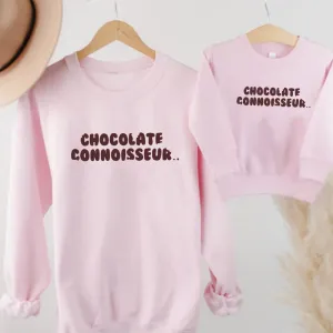 Chocolate Connoisseur Matching Pink Sweatshirts breastfeeding tops cheap