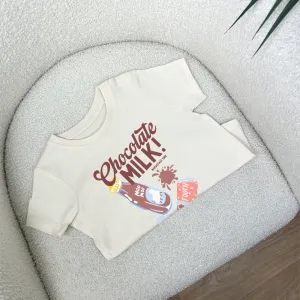 Chocolate Milk Graphic Kids T-Shirt boys fashion clearance