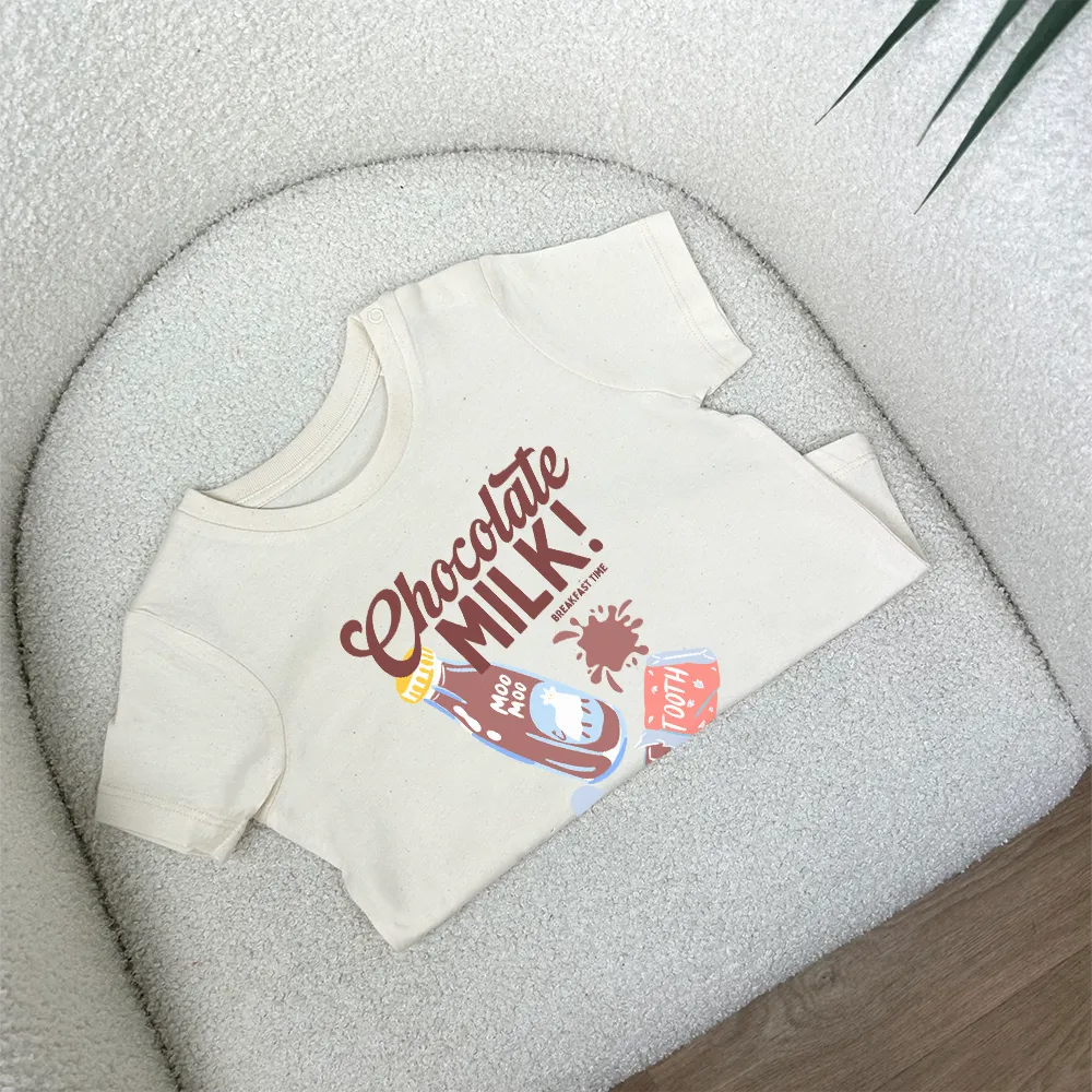 Chocolate Milk Graphic Kids T-Shirt boys fashion clearance