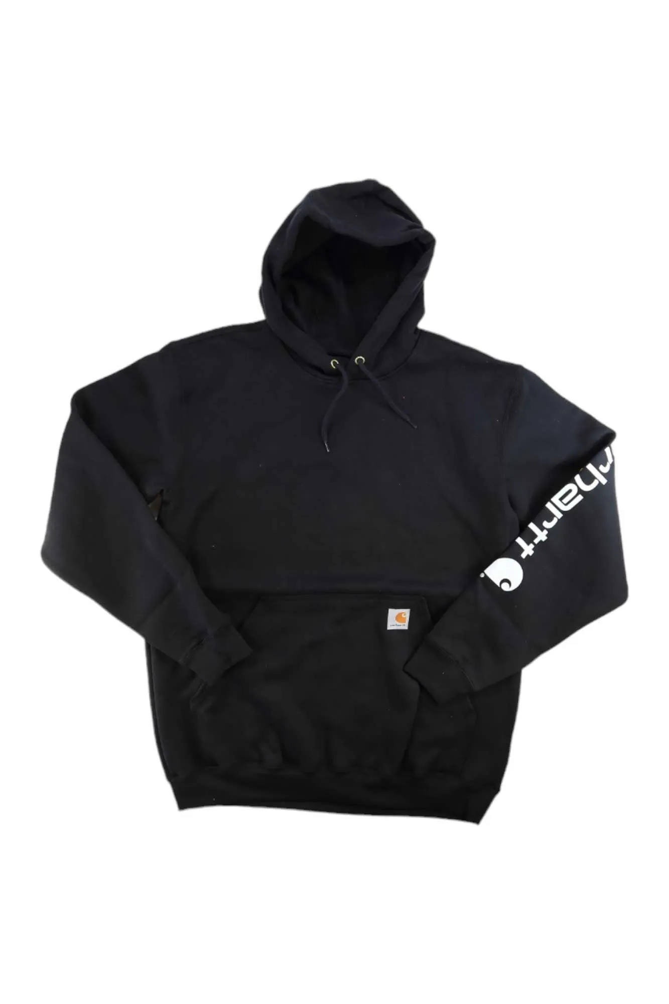 Clearance Carhartt Mens Midweight Signature Sleeve Logo Hooded Sweatshirt store online, 100% original and wholesale price, fashionable styles for you.