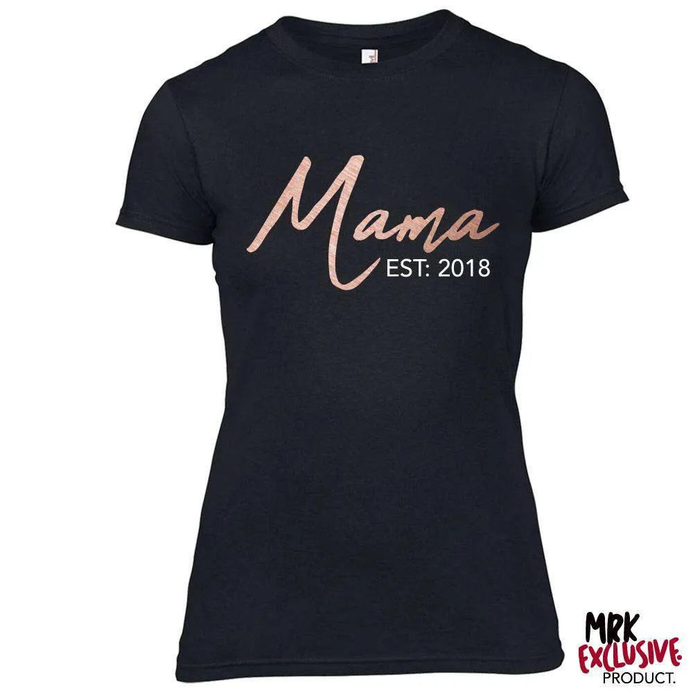 Choose Your Years Mama & Mini Established Black Tees (MRK X)