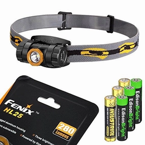 Shop For Authentic Choose Latest Fenix HL25 280 Lumen light weight CREE XP-G2 R5 LED Headlamp (Champagne Gold color) with 3 X EdisonBright AAA alkaline batteries bundle For Cheap Sale,Hot Seller online shop, big discount and fast shipping, you will get you