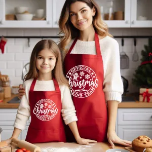 Christmas Baking Squad Matching Red Aprons pregnancy clothes clearance