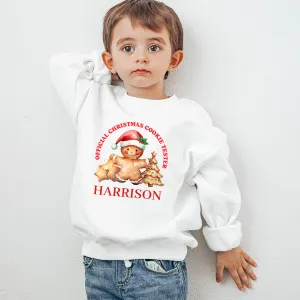 Christmas Cookie Tester Personalised Sweatshirt girls skirts clearance