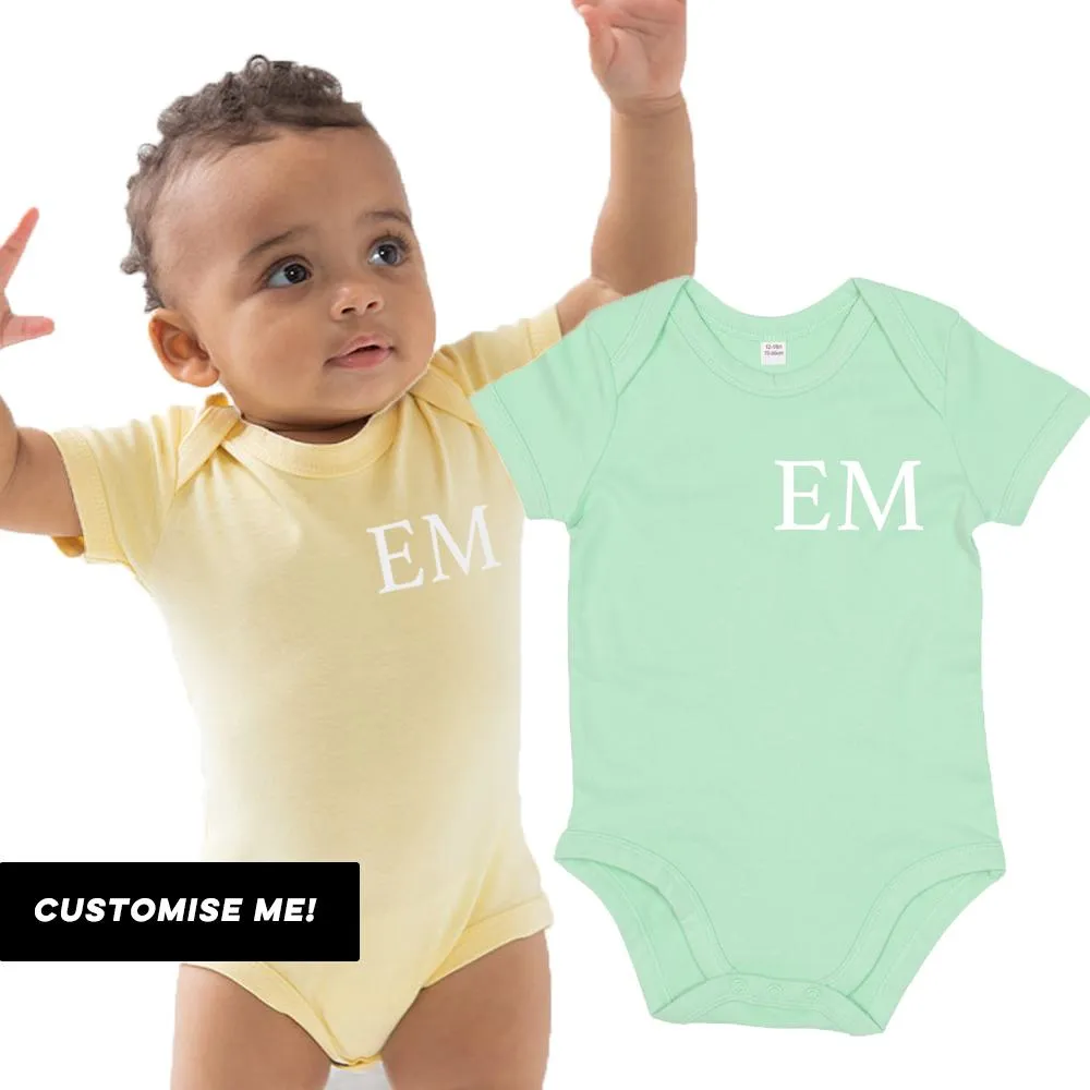Classic Personalised Initial Baby Vest (MRK X) cheap baby clothes online