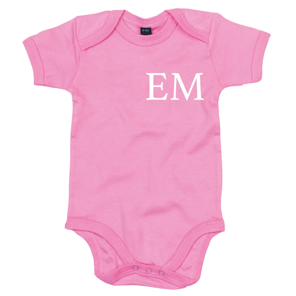 Classic Personalised Initial Baby Vest (MRK X)
