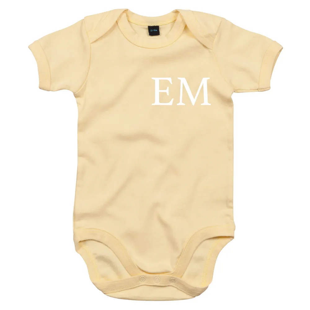 Classic Personalised Initial Baby Vest (MRK X)