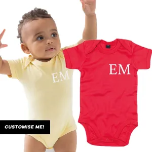 Classic Personalised Initial Baby Vest (MRK X) cheap baby clothes online