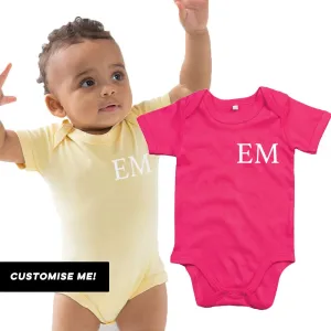 Classic Personalised Initial Baby Vest (MRK X) cheap baby clothes online
