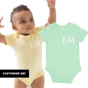 Classic Personalised Initial Baby Vest (MRK X) cheap baby clothes online