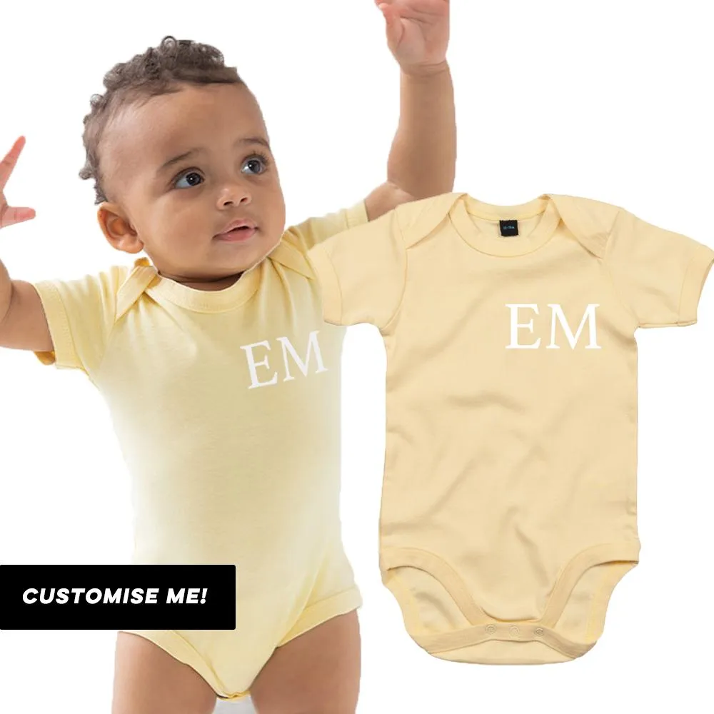 Classic Personalised Initial Baby Vest (MRK X) cheap baby clothes online