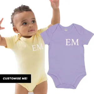 Classic Personalised Initial Baby Vest (MRK X) cheap baby clothes online