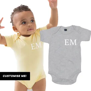 Classic Personalised Initial Baby Vest (MRK X) cheap baby clothes online