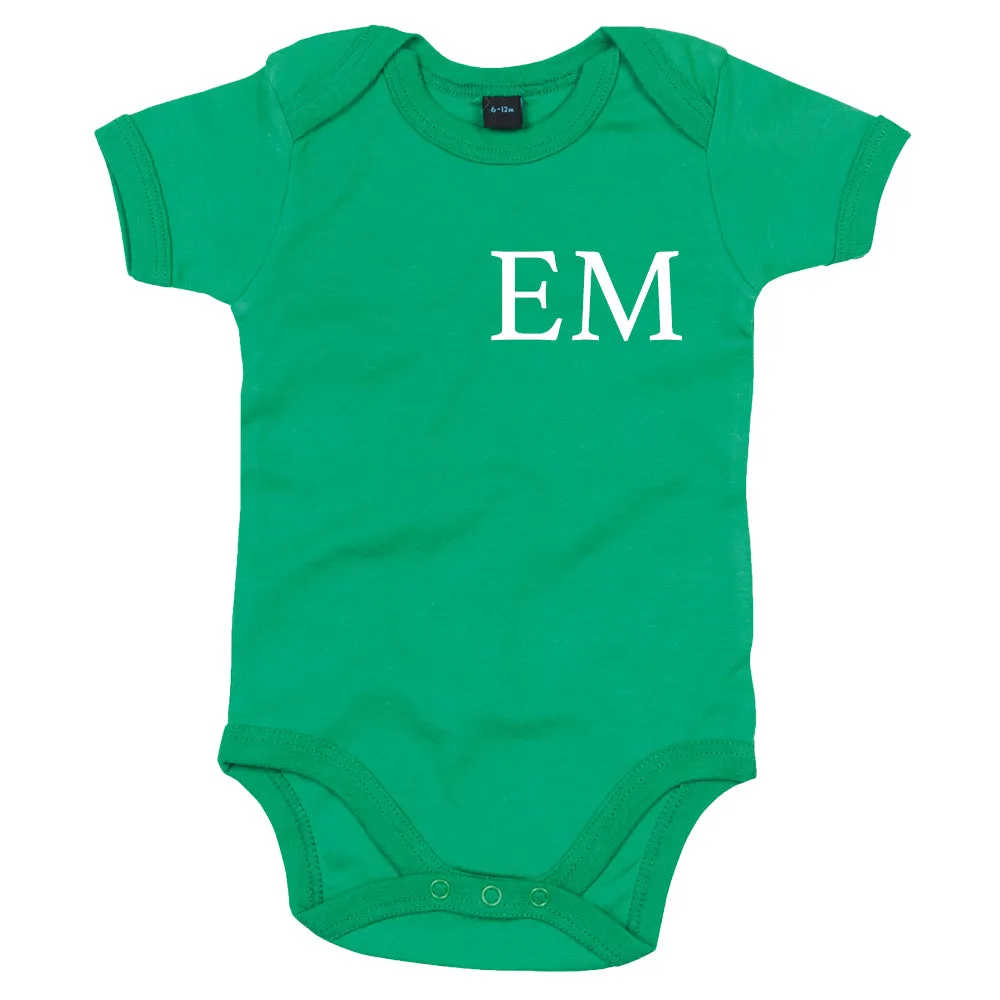 Classic Personalised Initial Baby Vest (MRK X)
