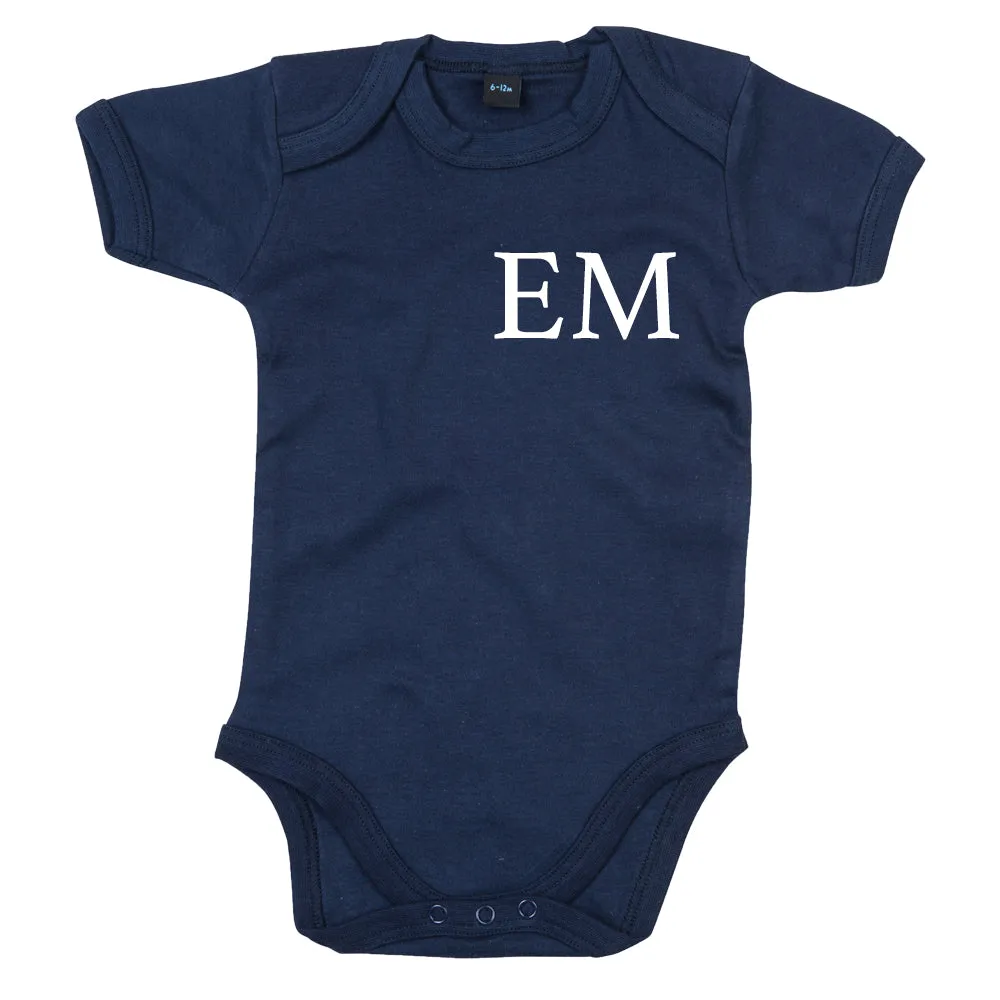 Classic Personalised Initial Baby Vest (MRK X)