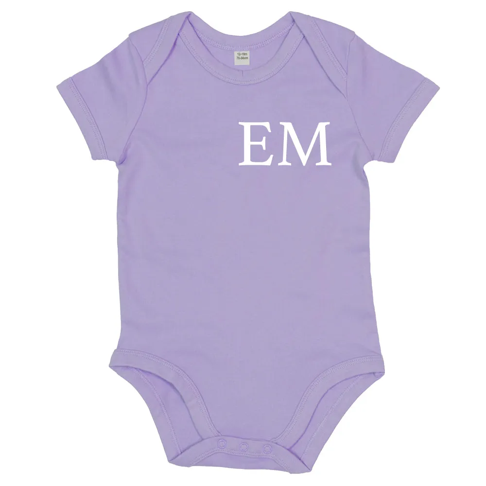 Classic Personalised Initial Baby Vest (MRK X)