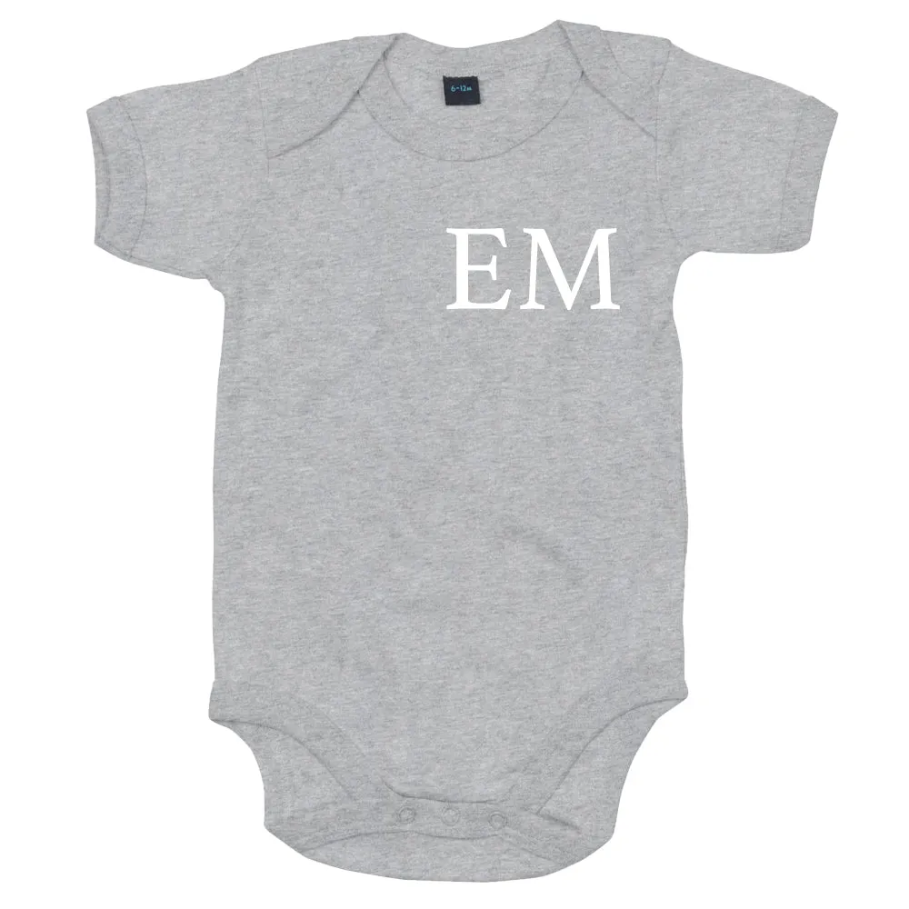 Classic Personalised Initial Baby Vest (MRK X)