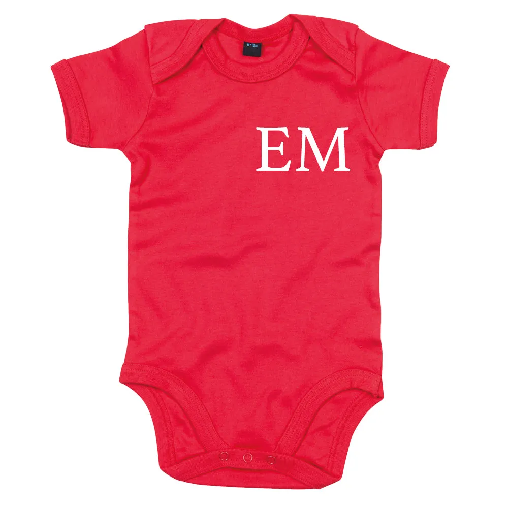 Classic Personalised Initial Baby Vest (MRK X)