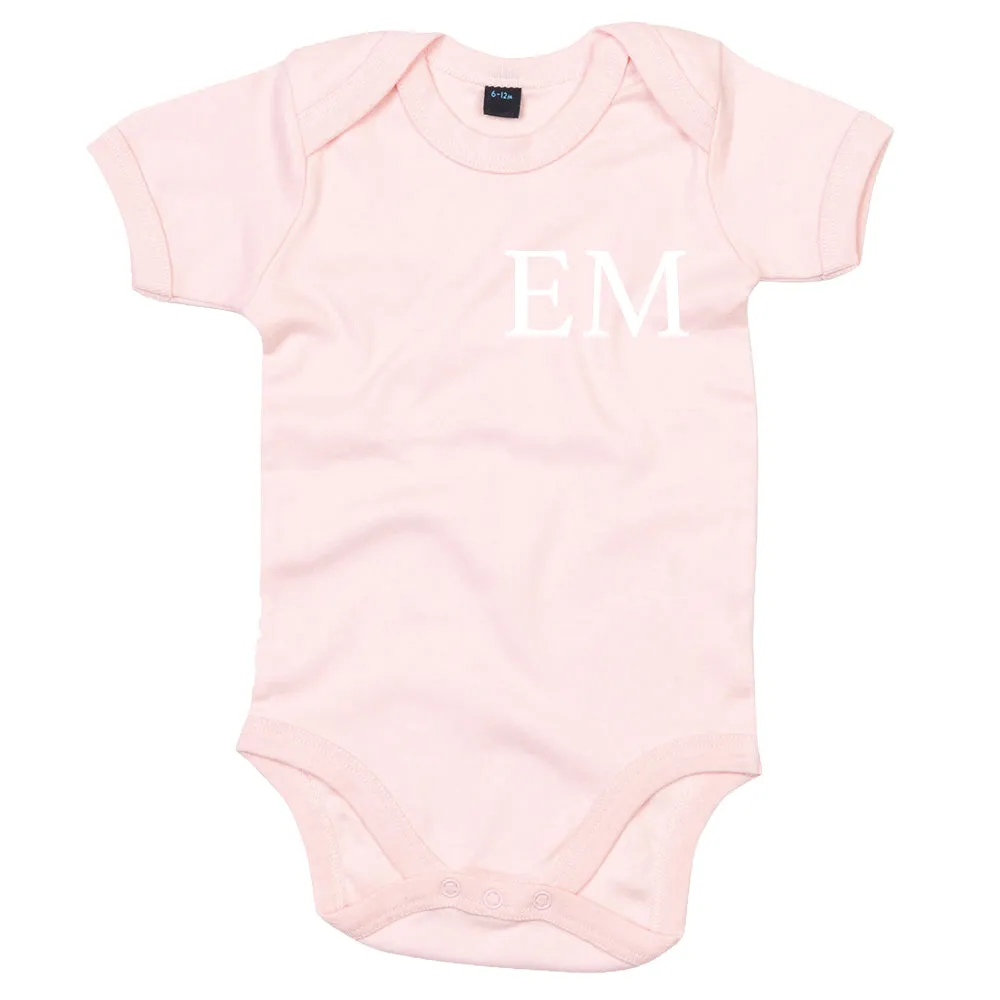 Classic Personalised Initial Baby Vest (MRK X)