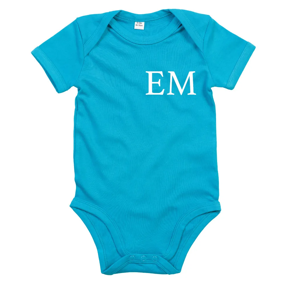Classic Personalised Initial Baby Vest (MRK X)