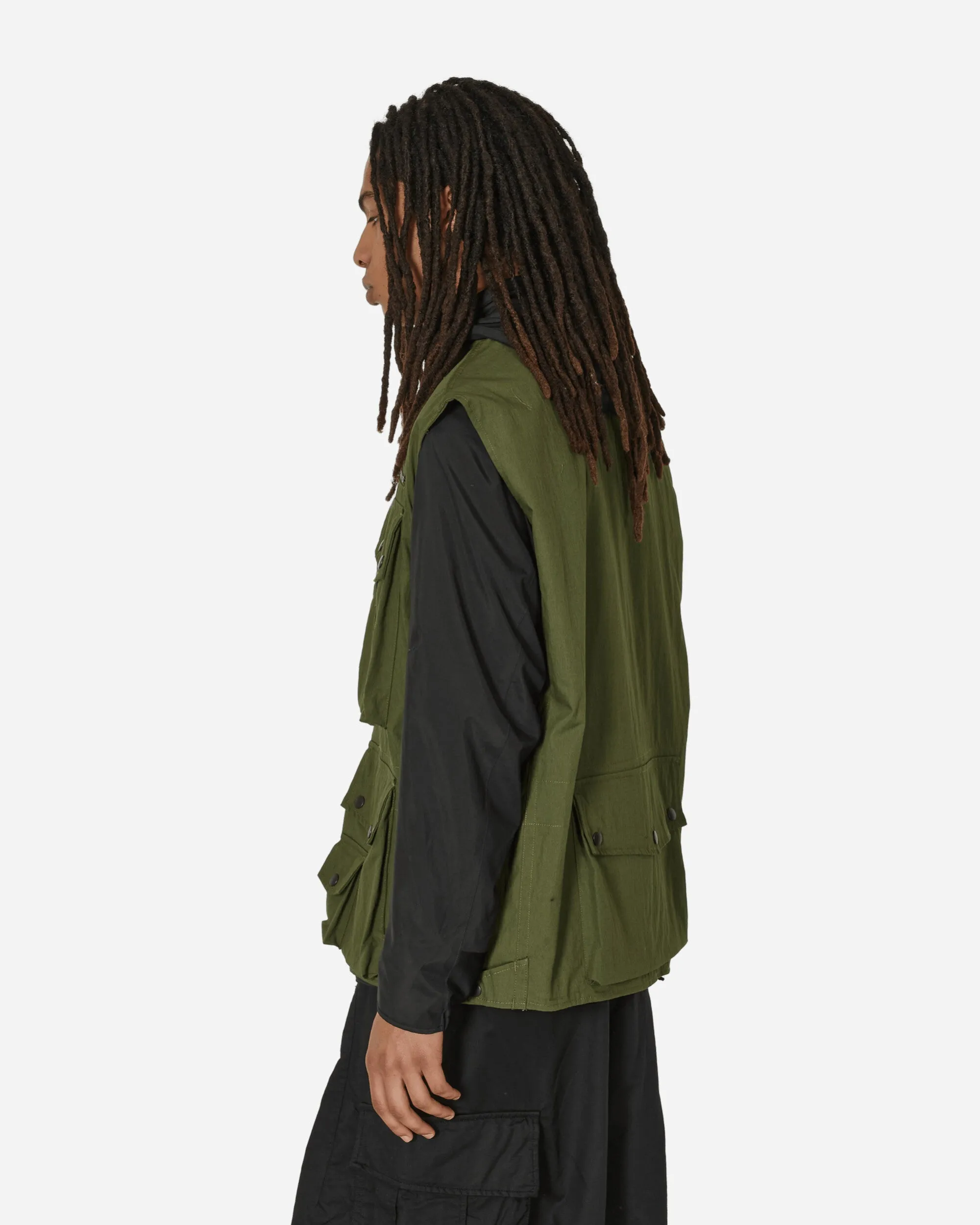 C/N Oxford Stoff Feldweste Olive