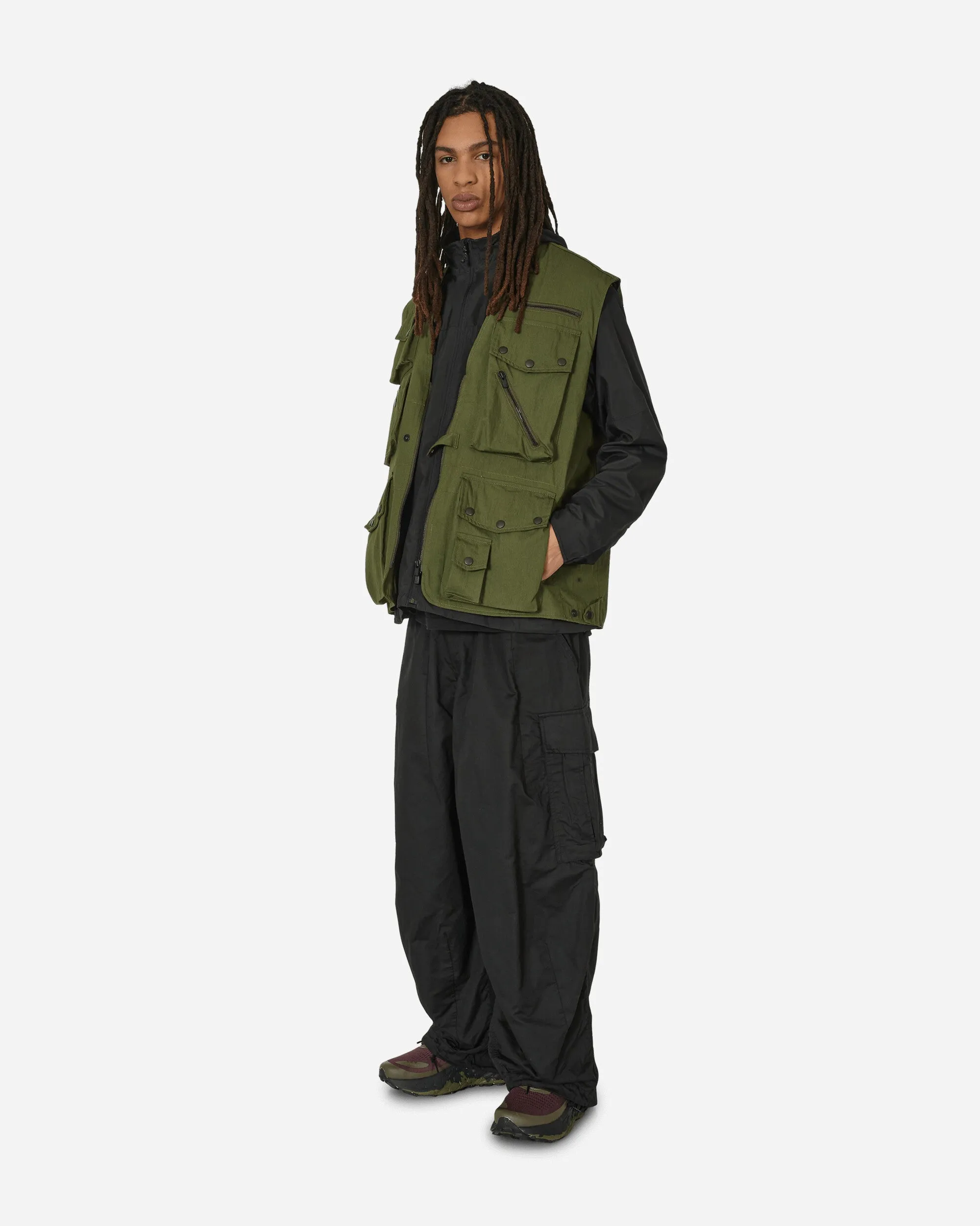 C/N Oxford Stoff Feldweste Olive
