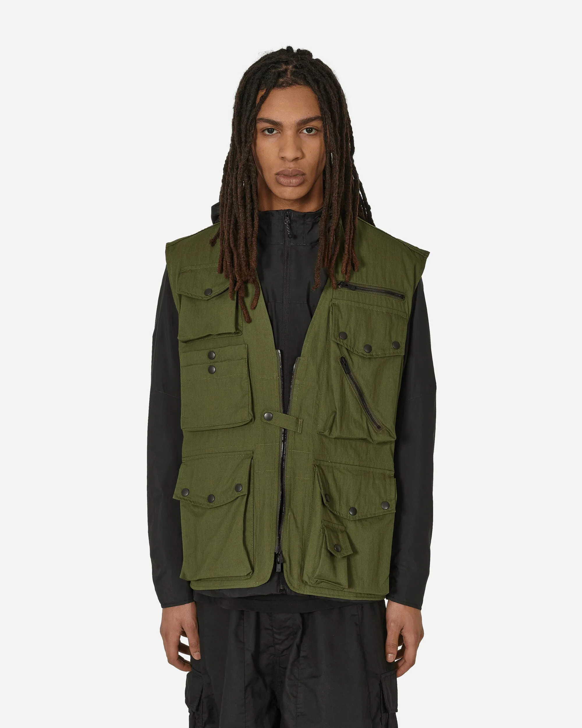 C/N Oxford Stoff Feldweste Olive