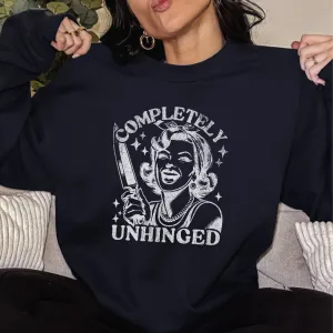 Completely Unhinged Distressed Sweatshirt postpartum clothes sale