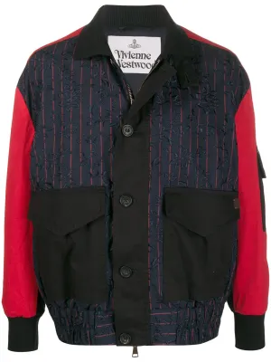 Contrast Sleeve Jacket mens coats discount