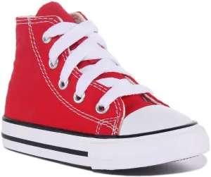 Converse All Star Hi Core in Rot für Babyschuhe Converse