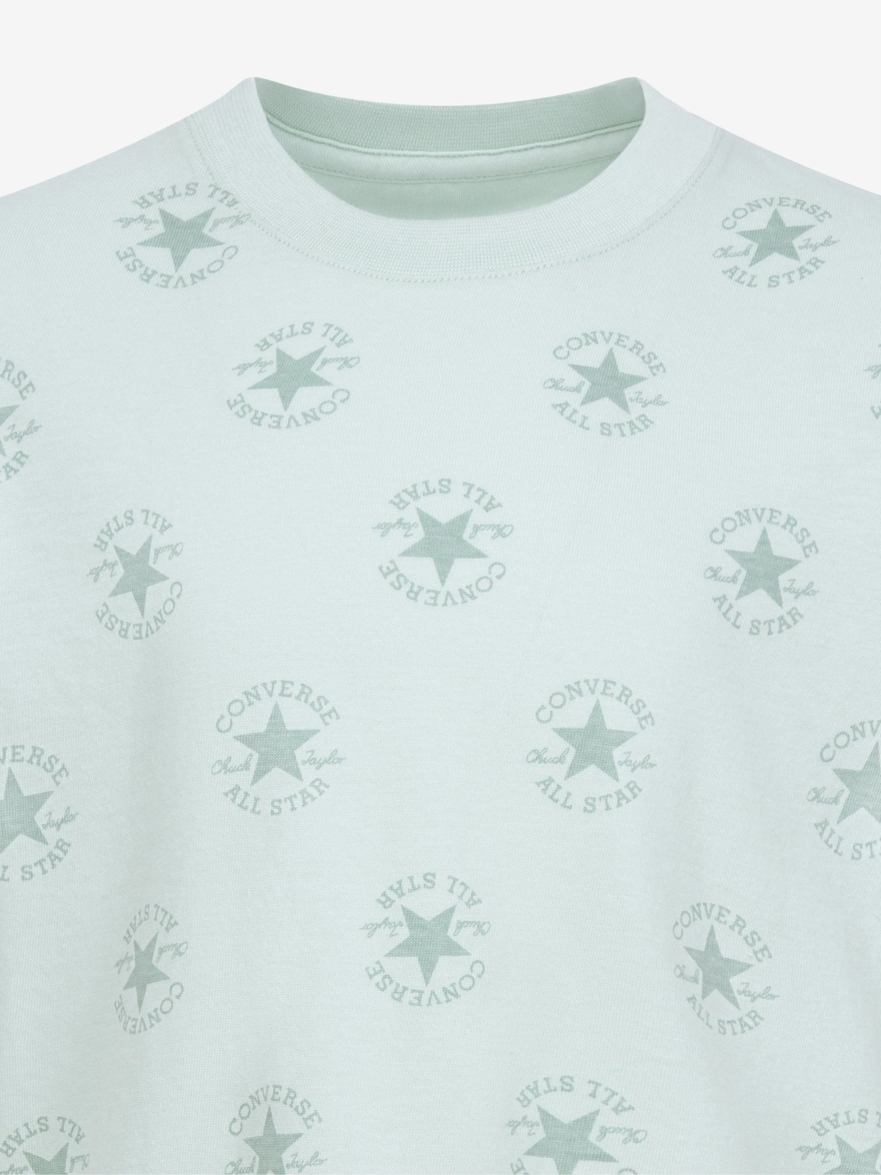 Converse Jungen AOP T-Shirt und Shorts Set in Grün