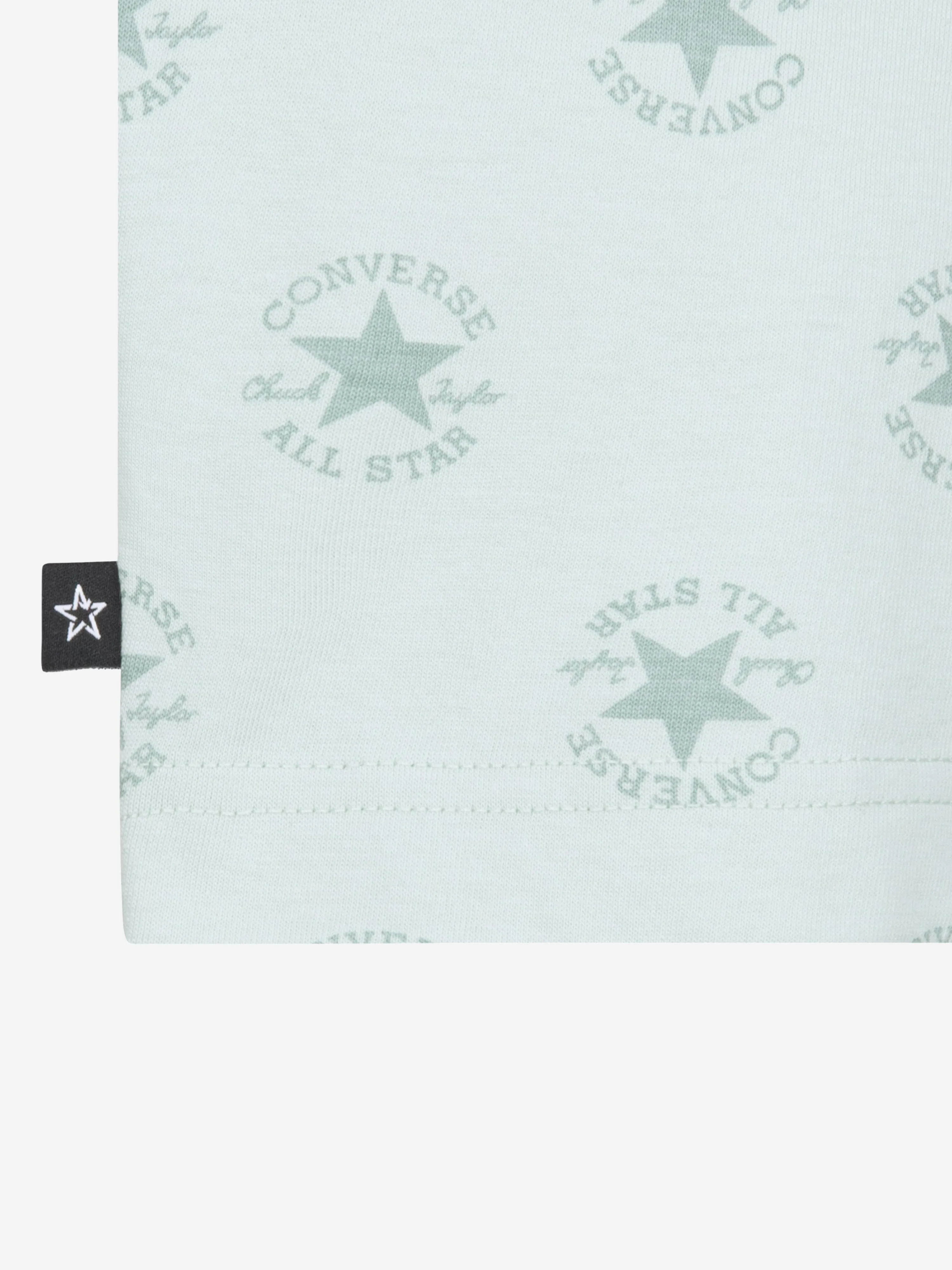 Converse Jungen AOP T-Shirt und Shorts Set in Grün