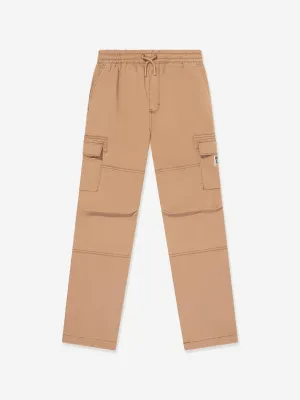 Converse Jungen Lifestyle Gewebte Cargo Jogginghose in Braun