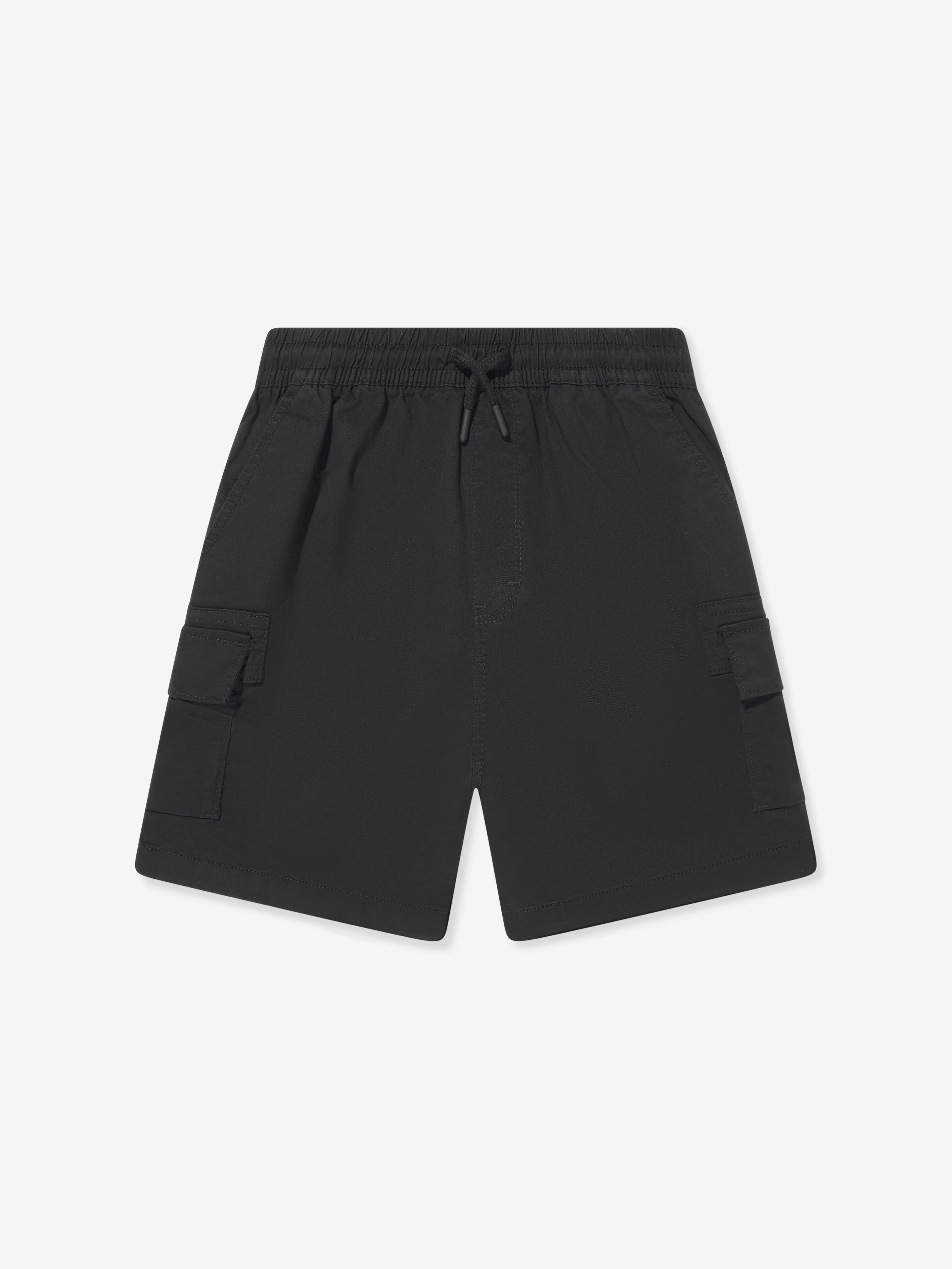 Converse Jungen Lifestyle Gewebte Cargo-Shorts in Schwarz