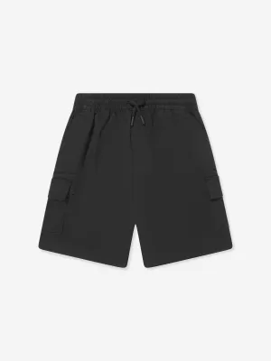 Converse Jungen Lifestyle Gewebte Cargo-Shorts in Schwarz