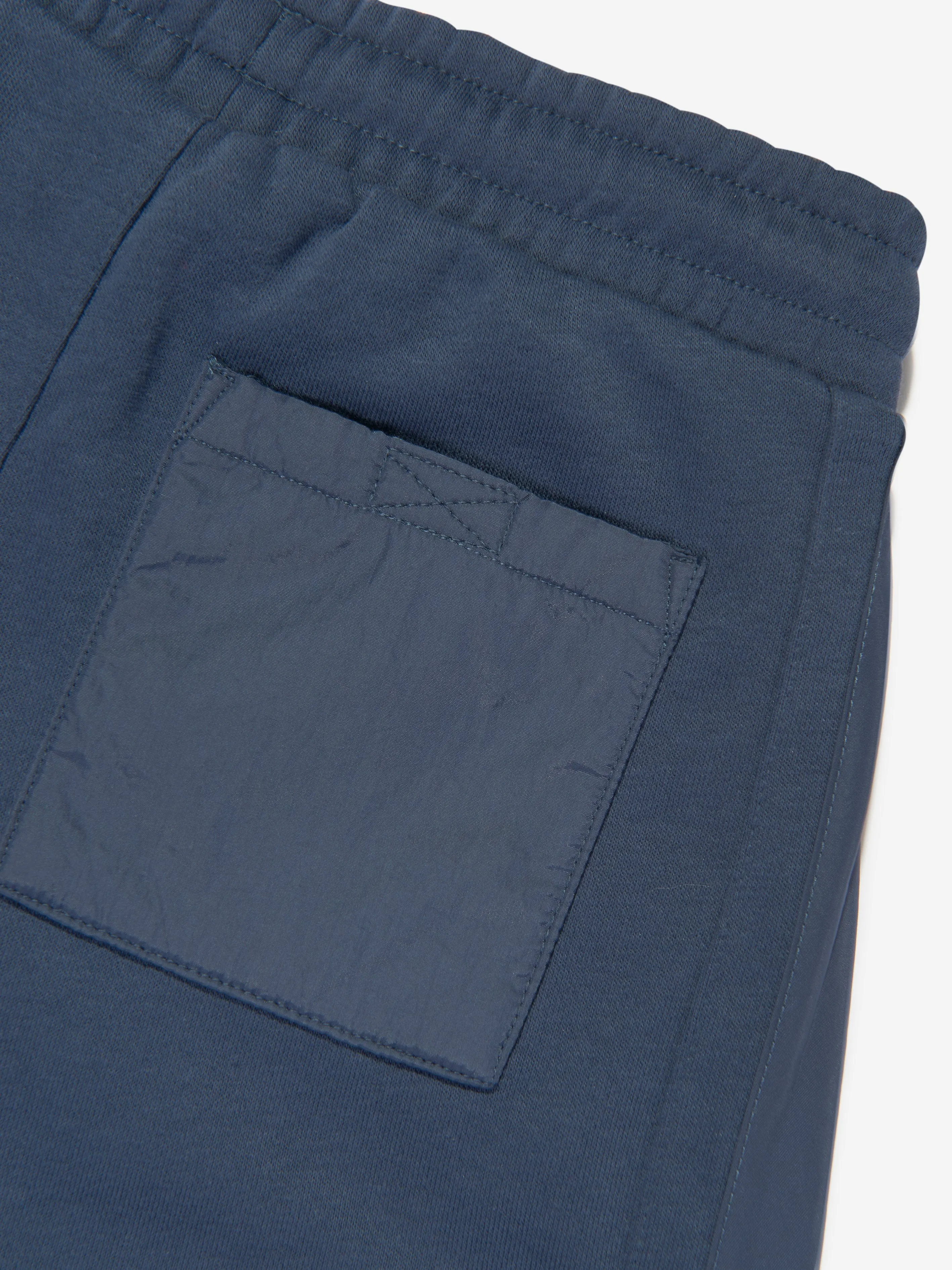 Converse Jungen Logo Patch Shorts in Marineblau