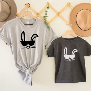 Cool Bunny Matching T-Shirts - Charcoal/Heather Grey maternity leggings online